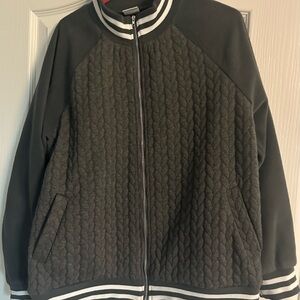 Simple Gray Bomber Jacket